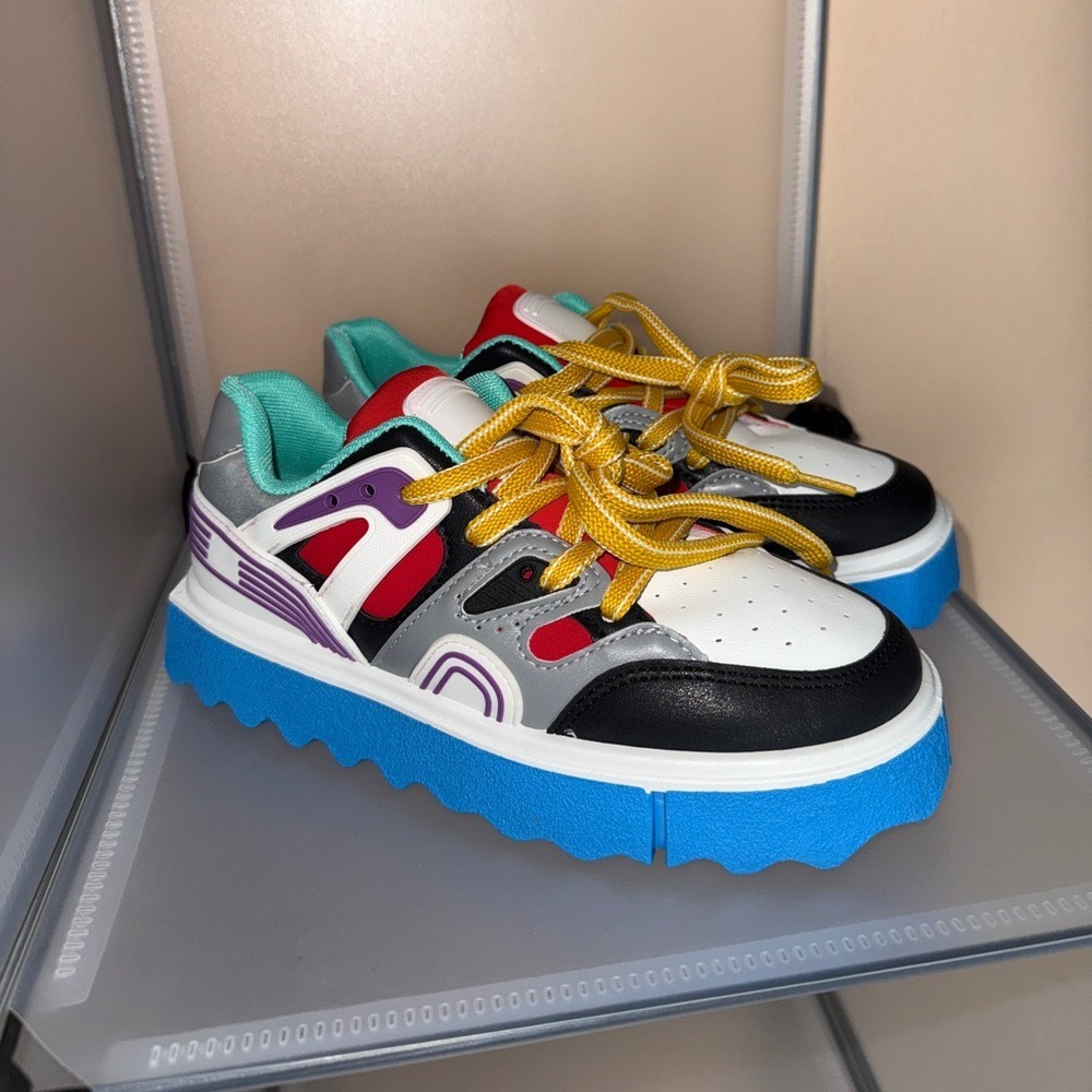 Forever Link Women's Multicolored Chunky Platform Sneakers Size 5.5